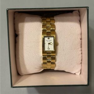 Kate Spade Brookville Gold-Tone Rectangular Watch